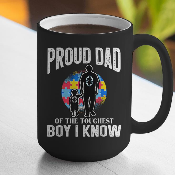 Autism Awareness For Proud Dad Support Autistic Kids Graphic Print Coffee Mug