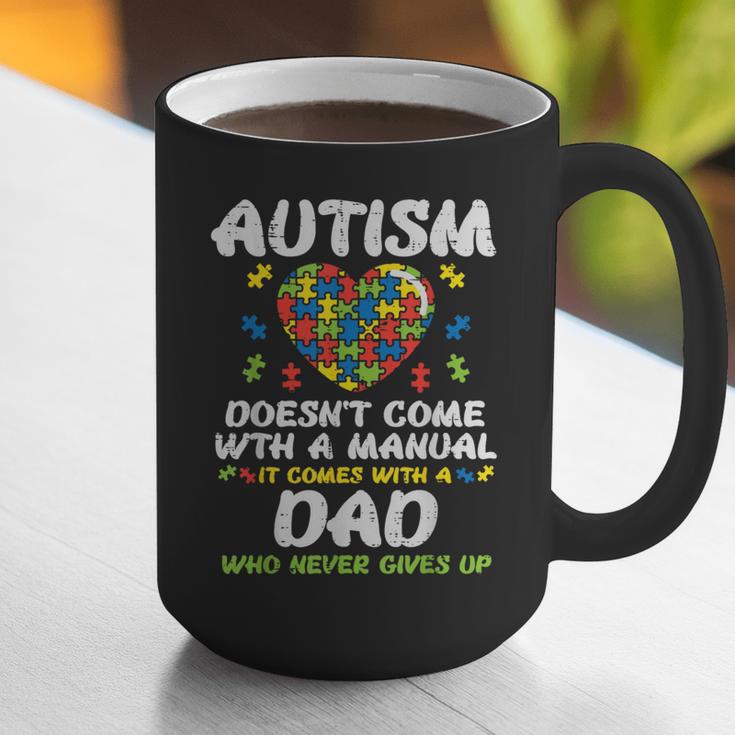 Autism Doesnt Come With Manual Dad Puzzle Awareness Men Graphic Print Coffee Mug