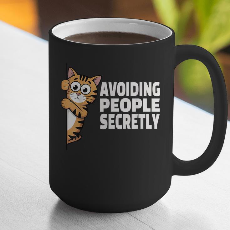 Avoiding People Secretly Cat Introvert Humor Graphic Print Coffee Mug Avoiding People Secretly Cat Introvert Humor Graphic Print Coffee Mug