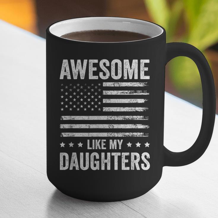 Awesome Like My Daughters Men Fathers Day Dad Graphic Print Coffee Mug