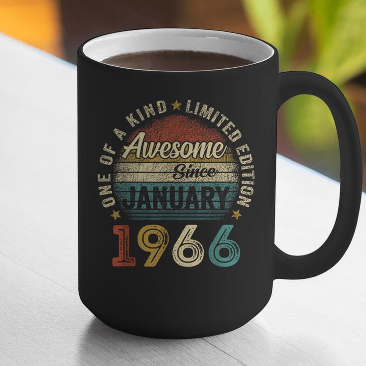 Awesome Since January 1966 60 Year Old 60th Birthday Men Dad Graphic Print Coffee Mug