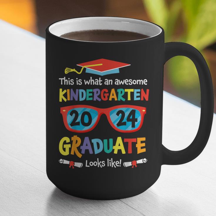 Awesome Kindergarten Graduate Looks Like 2024 Graduation Graphic Print Coffee Mug