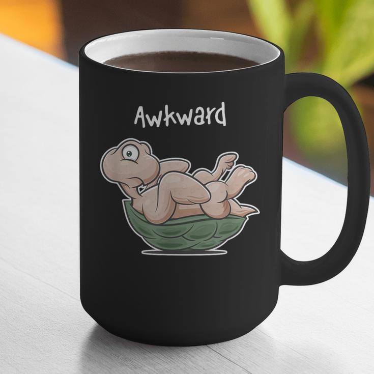 Awkward Turtle Upside Down Witty Comical Introvert Graphic Print Coffee Mug Awkward Turtle Upside Down Witty Comical Introvert Graphic Print Coffee Mug