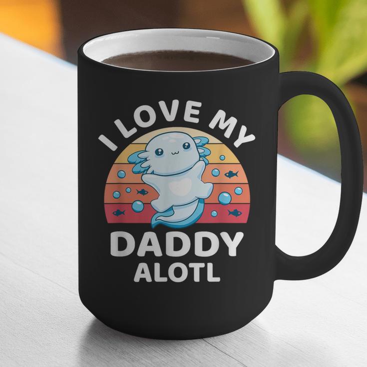 Axolotl Kids Teens Retro Sunset I Love My Daddy Graphic Print Coffee Mug Axolotl Kids Teens Retro Sunset I Love My Daddy Graphic Print Coffee Mug