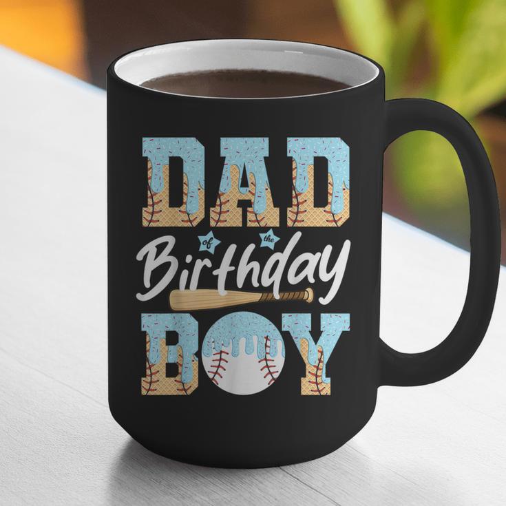Baseball Ice Cream Drip Dad Of The Birthday Boy Baseball Graphic Print Coffee Mug