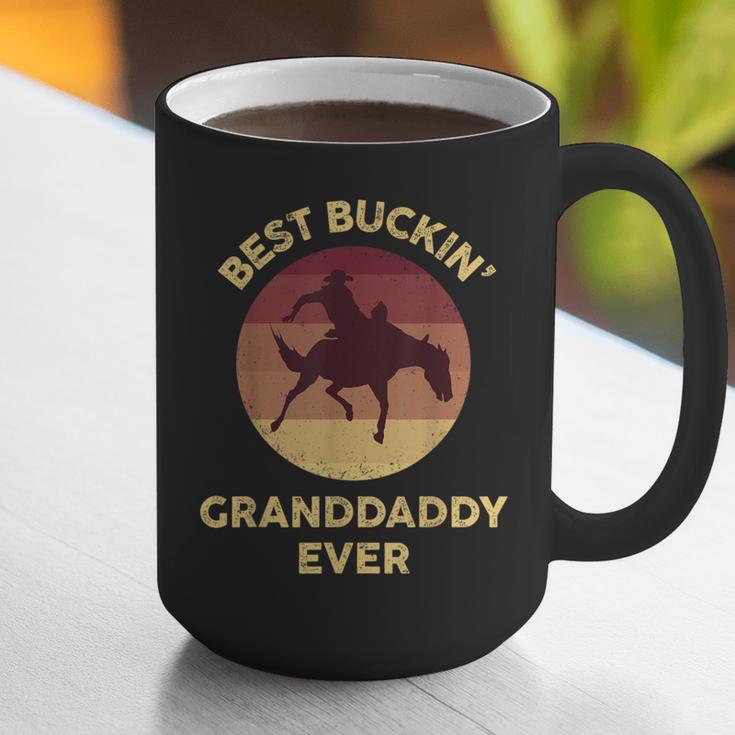 Best Buckin' Granddaddy Western Rodeo Cowboy Bucking Horse Graphic Print Coffee Mug