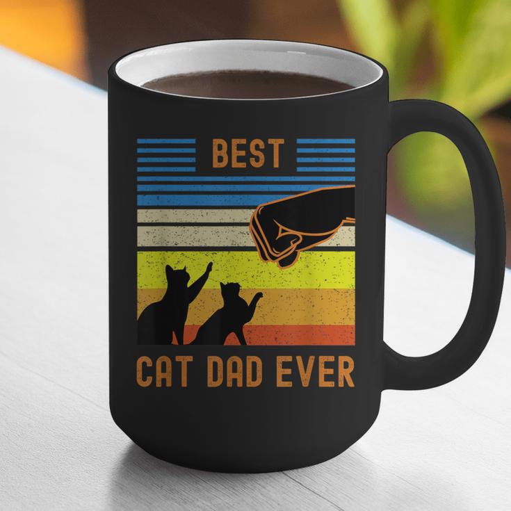 Best Cat Dad Ever Fist Bump For Fur Daddies Men Women Girls Kids Graphic Print Coffee Mug