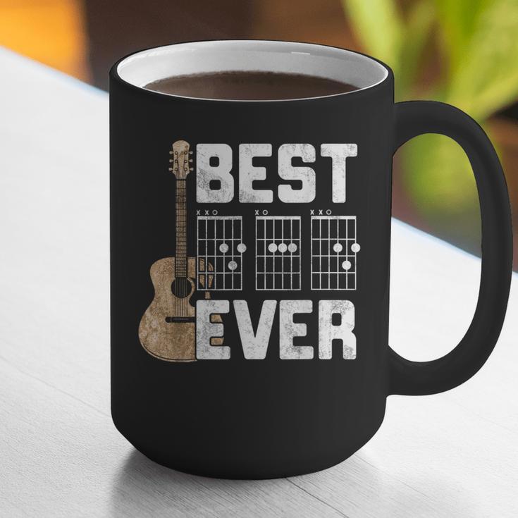 Best Dad Ever Guitarist Father D-A-D Chord Guitar Graphic Print Coffee Mug