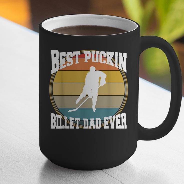 Best Puckin Billet Dad Hockey Graphic Print Coffee Mug