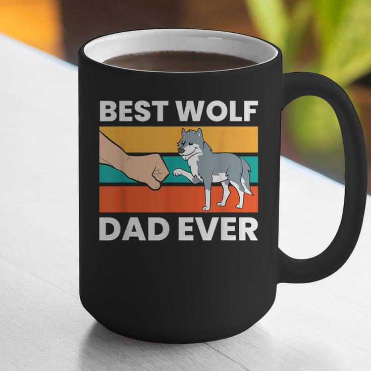 Best Wolf Dad Ever Graphic Print Coffee Mug