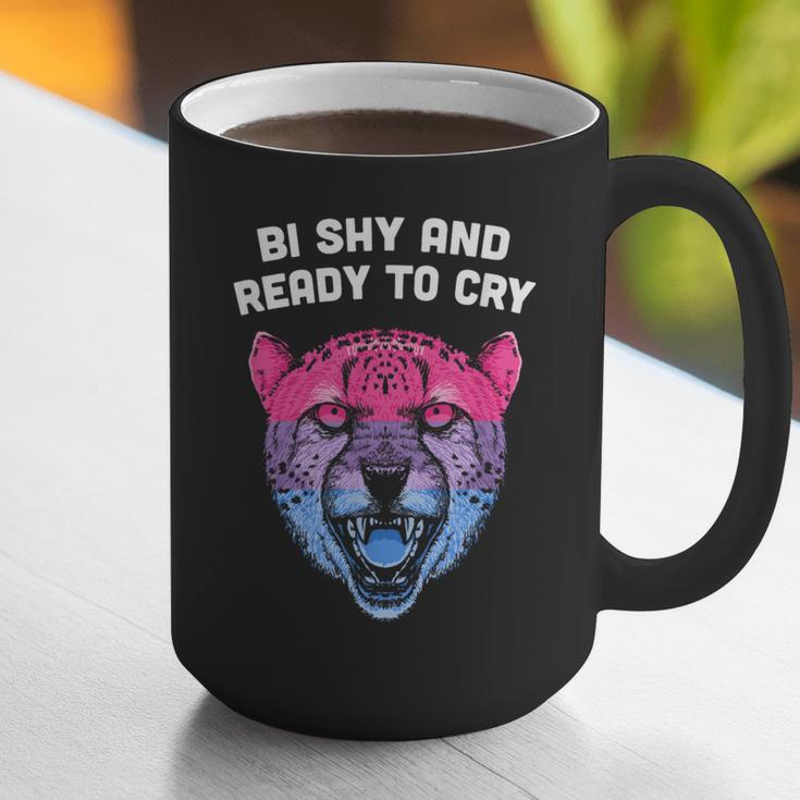 Bi Shy And Ready To Cry Bisexual Introvert Bi Pride Graphic Print Coffee Mug Bi Shy And Ready To Cry Bisexual Introvert Bi Pride Graphic Print Coffee Mug