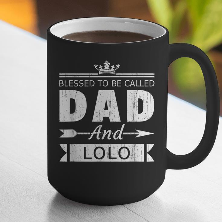 Blessed To Be Called Dad And Lolo Grandpa Graphic Print Coffee Mug