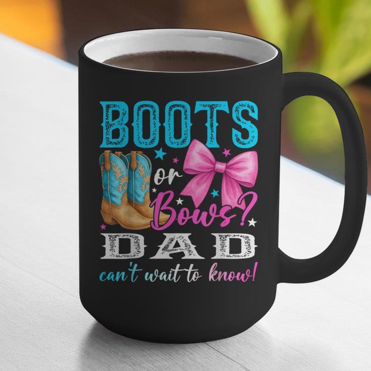 Boots Or Bows Dad Loves You Gender Reveal Party Graphic Print Coffee Mug