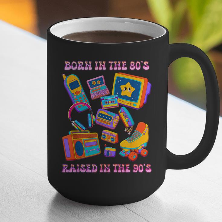 Born In The 80s Raised In The 90s Nostalgia Retro Memories Graphic Print Coffee Mug