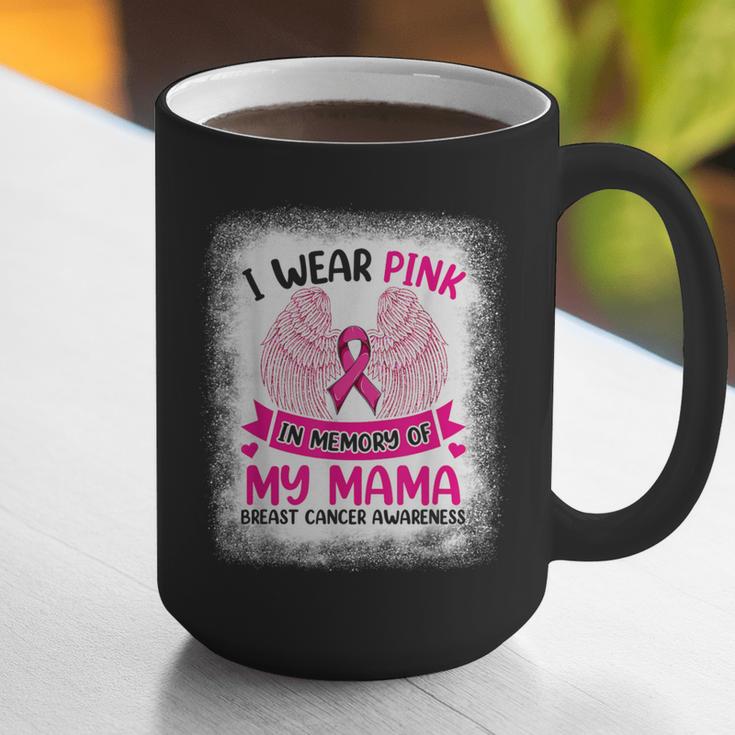 Breast Cancer Wings Shirt I Wear Pink In Memory Of My Mama Graphic Print Coffee Mug