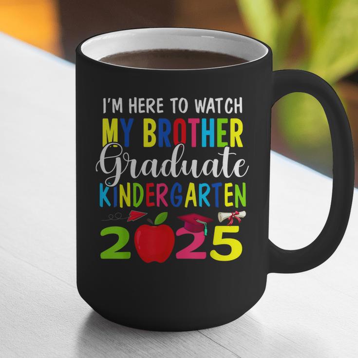 My Brother Graduated Kindergarten Class Of 2025 Graduation Graphic Print Coffee Mug