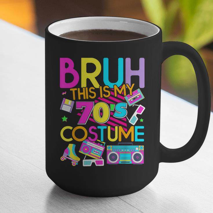 Bruh This Is My 70's Costume Nostalgia Mixtape 1970s Party Graphic Print Coffee Mug