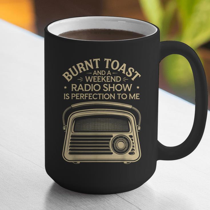 Burnt Toast And A Weekend Radio Show 80s 90s Nostalgia Graphic Print Coffee Mug