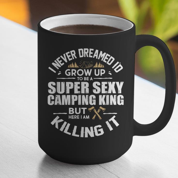 Camping Men Camper RV Camping Vacation Camping Dad Graphic Print Coffee Mug
