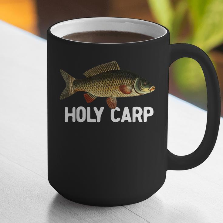 Carp Fish Pun Fishing Trip Fisherman Dad Holy Carp Graphic Print Coffee Mug Carp Fish Pun Fishing Trip Fisherman Dad Holy Carp Graphic Print Coffee Mug