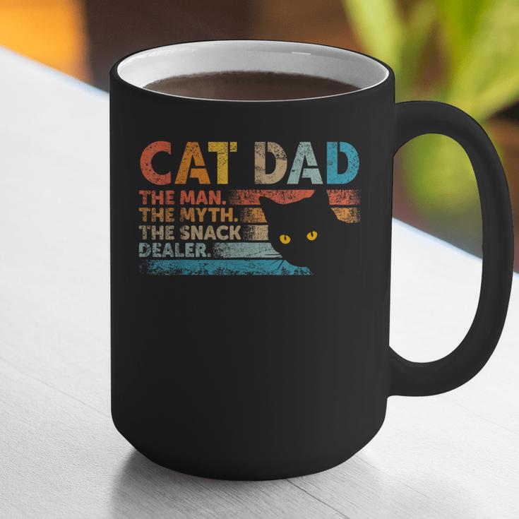 Cat Dad The Man The Myth Snack Dealer Fathers Day Graphic Print Coffee Mug