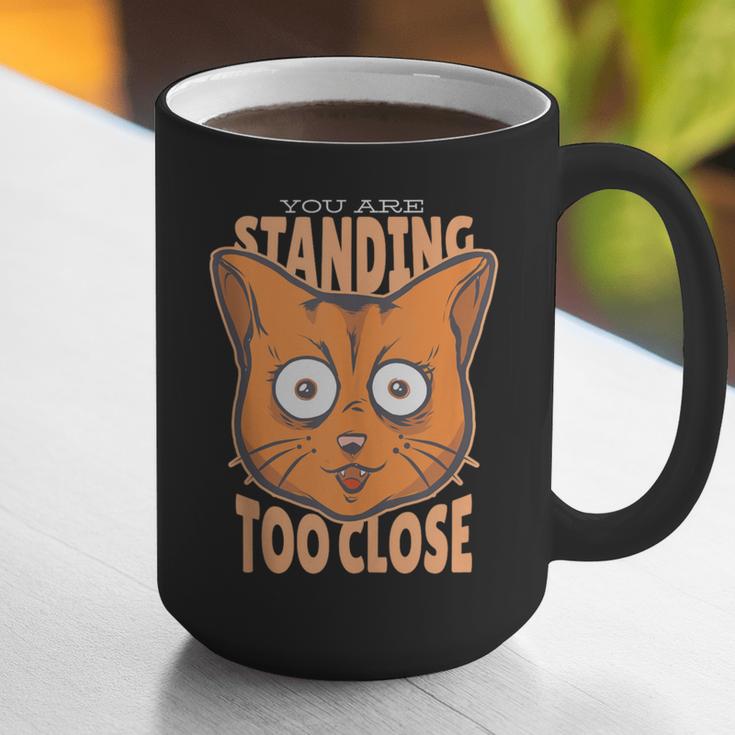 Cat Lover Antisocial Too Close Introvert People Hater Graphic Print Coffee Mug