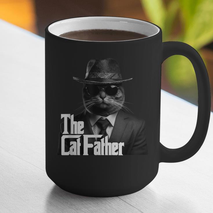The Catfather Fathersday Best Birthday Cat Dad Graphic Print Coffee Mug