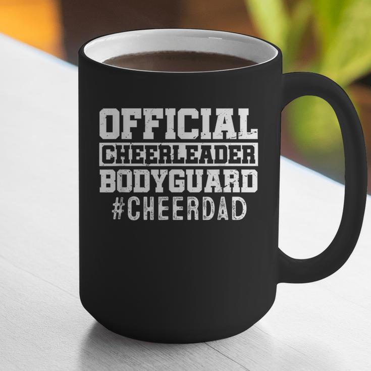 Cheer Dad Papa Official Cheerleader Bodyguard Graphic Print Coffee Mug