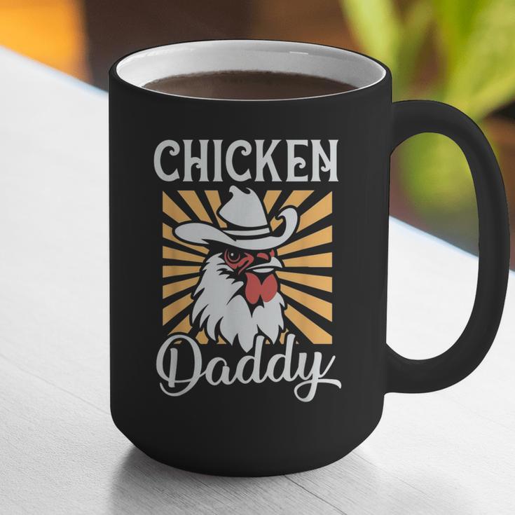 Chicken Daddy Vintage Poultry Farmer Fathers Day Graphic Print Coffee Mug