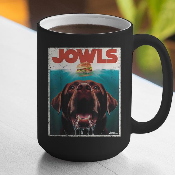 Chocolate Lab Jowls Labrador Retriever Dog Mom Dad Graphic Print Coffee Mug