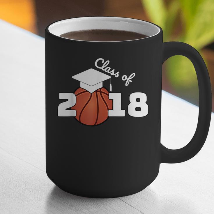 Class Of 2018 Basketball Senior Graduation Shirt Grad Graphic Print Coffee Mug