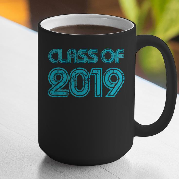 Class Of 2019 High School Graduation Teal Senior Graphic Print Coffee Mug