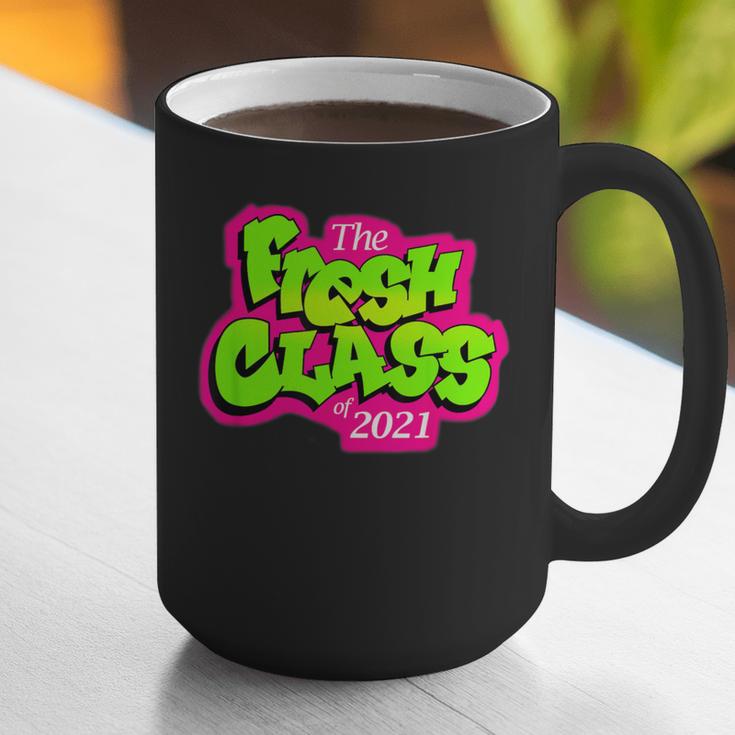 Class Of 2021 Senior Fresh 90's TV Style Grad For Graduation Graphic Print Coffee Mug