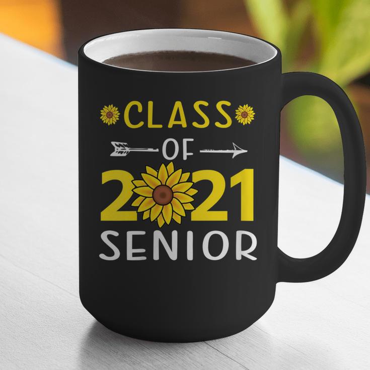 Class Of 2021 Senior Graduation Sunflower Graphic Print Coffee Mug