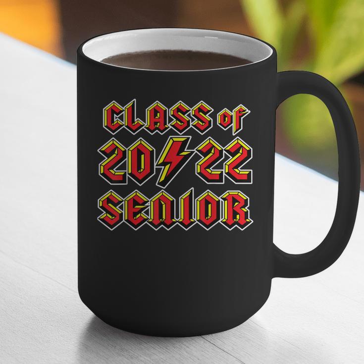 Class 2022 Senior 80s 90s Rock Retro Vintage Graduation Graphic Print Coffee Mug
