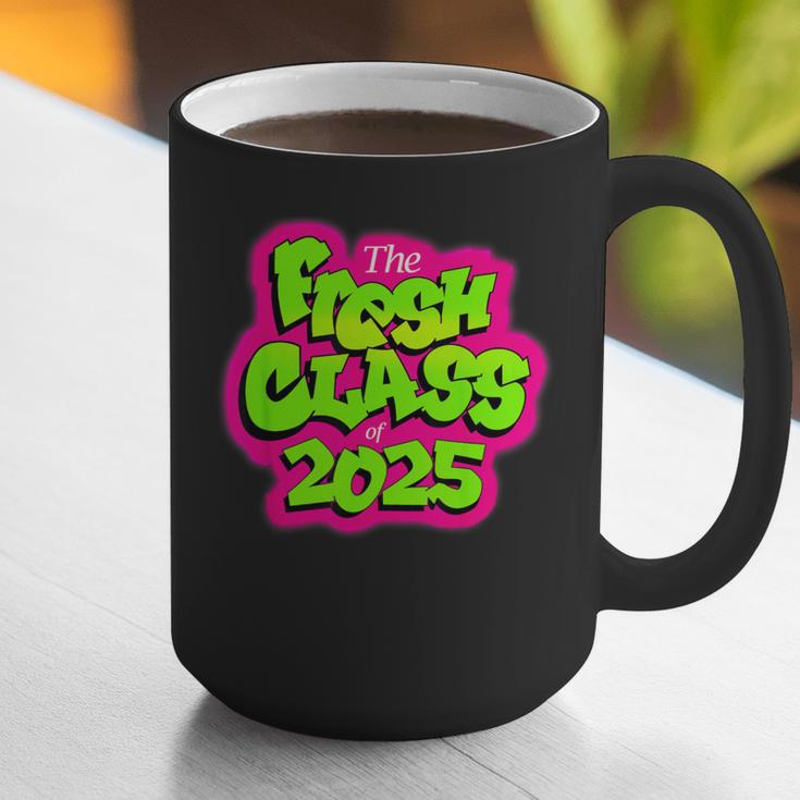 Class Of 2025 Senior Fresh 90s TV Style Retro Graduation Graphic Print Coffee Mug