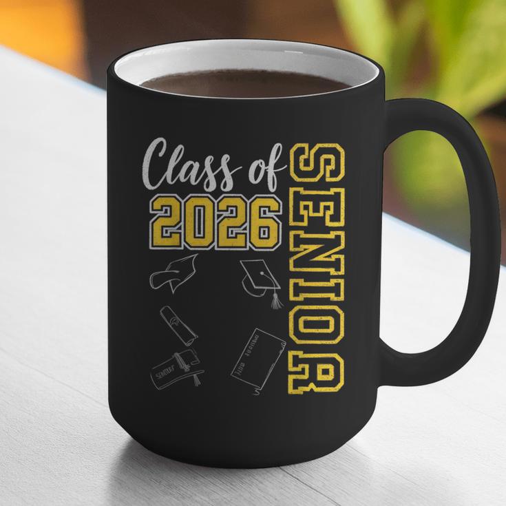 Class Of 2026 Senior 26 High School Graduation -Gold Graphic Print Coffee Mug