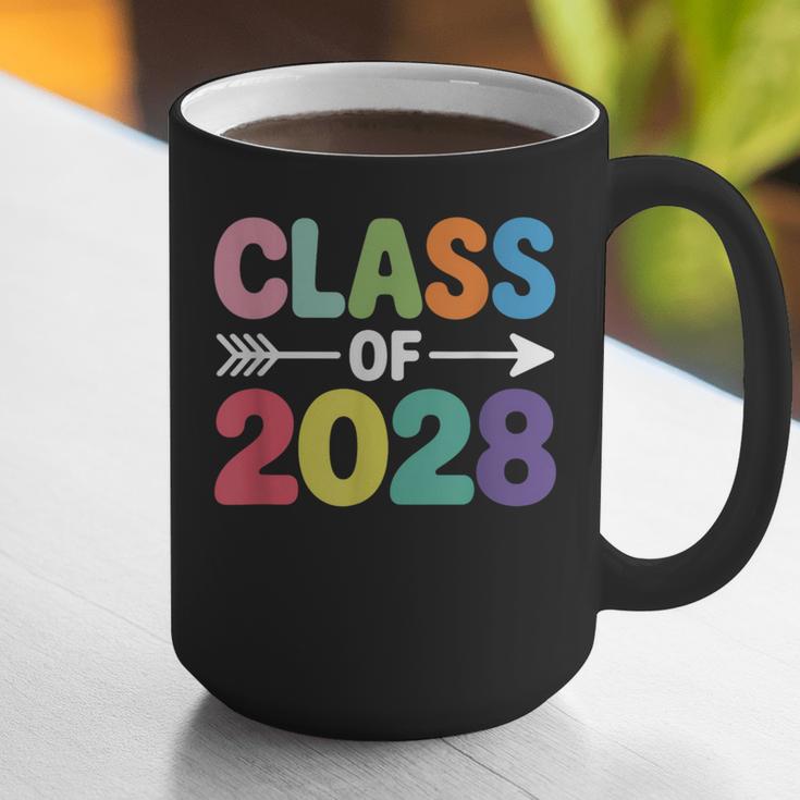 Class Of 2028 Colorful Graduation Graphic Print Coffee Mug