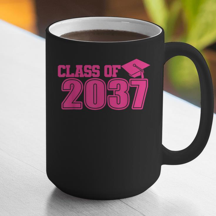 Class Of 2037 Pink Girls Growing Up School Memory Graduation Graphic Print Coffee Mug