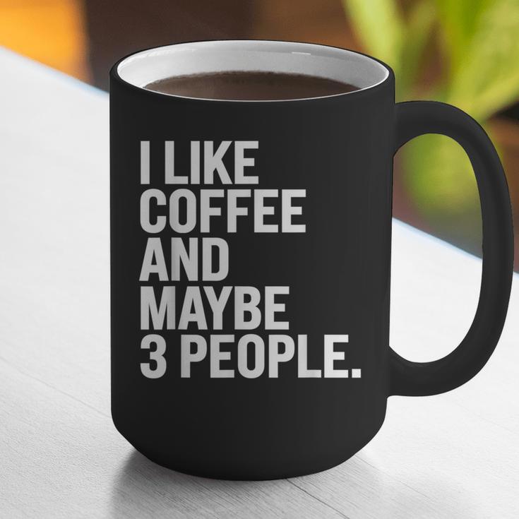 I Like Coffee Introvert Coffee Lovers Sarcastic Humor Graphic Print Coffee Mug