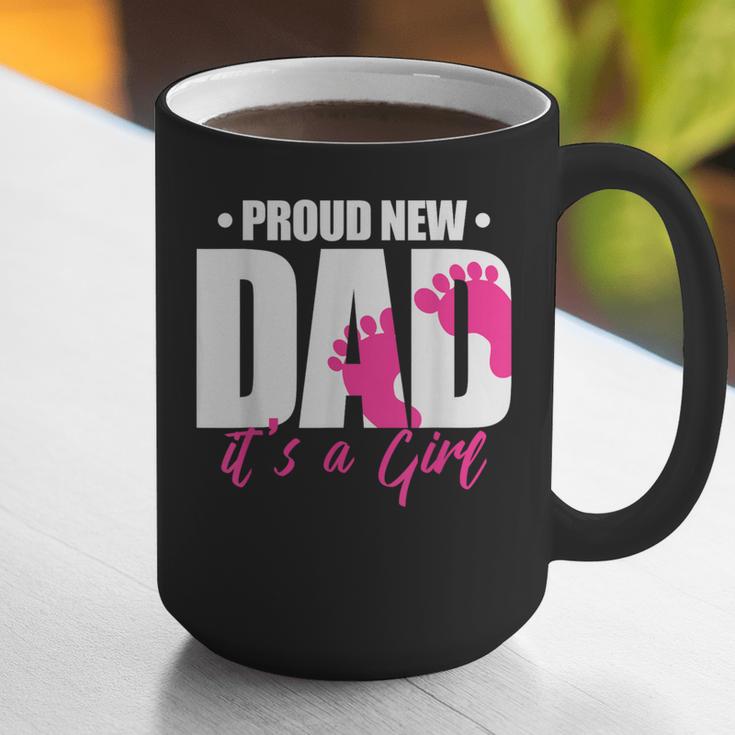Cool Parent Apparel Proud New Dad It's A Girl Classic Fit Short Sleeve Crew Neck T-Shirt Small Graphic Print Coffee Mug