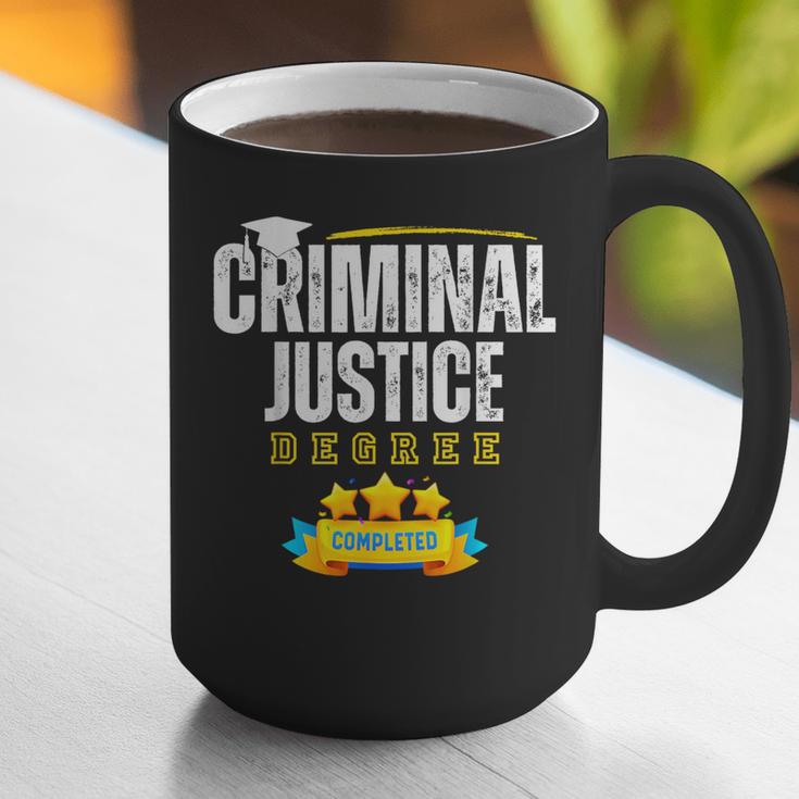 Criminal Justice Degree Graduation Senior Celebration Grad Graphic Print Coffee Mug