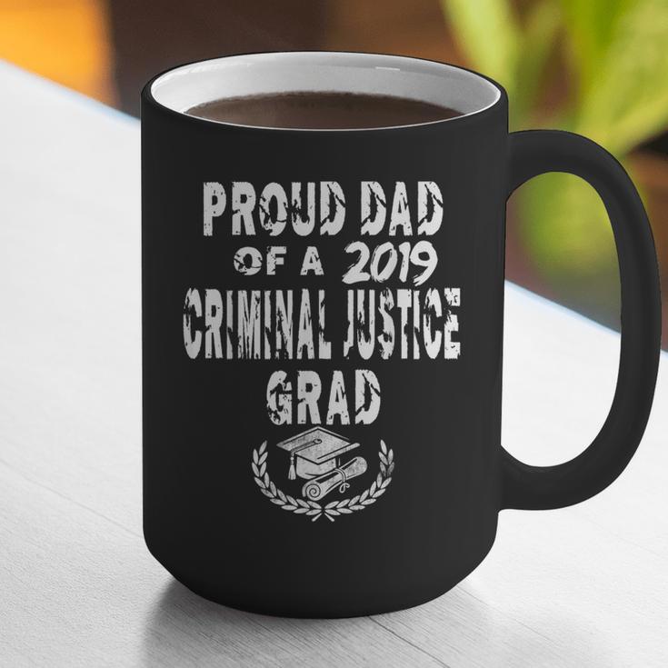 Criminal Justice Grad Proud Dad Vintage GraduationShirts Graphic Print Coffee Mug