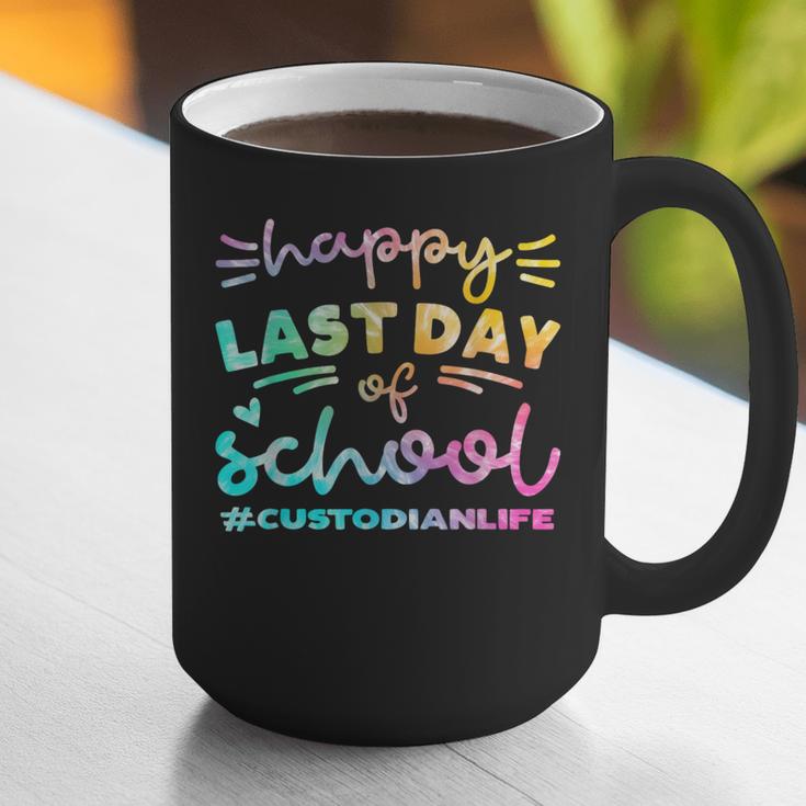 Custodian Life Graduation Day Last Day Of School Tie Dye Graphic Print Coffee Mug