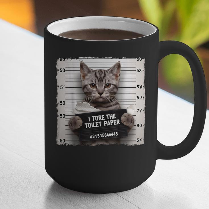 Cute Cat Mugshot Humorous Cat For Cats Lover Cat Mom Cat Dad Graphic Print Coffee Mug