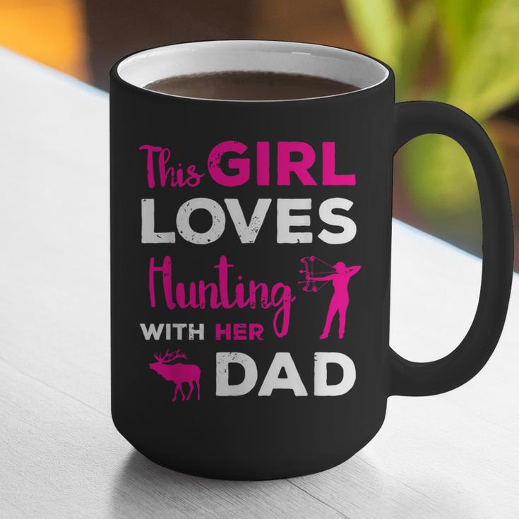 Cute Girls Hunting Dad Daughter Hunting Buddy Hunter Graphic Print Coffee Mug