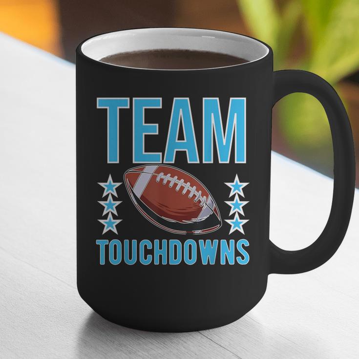 Cute Team Touchdowns Gender Reveal For Mom And Dad Graphic Print Coffee Mug