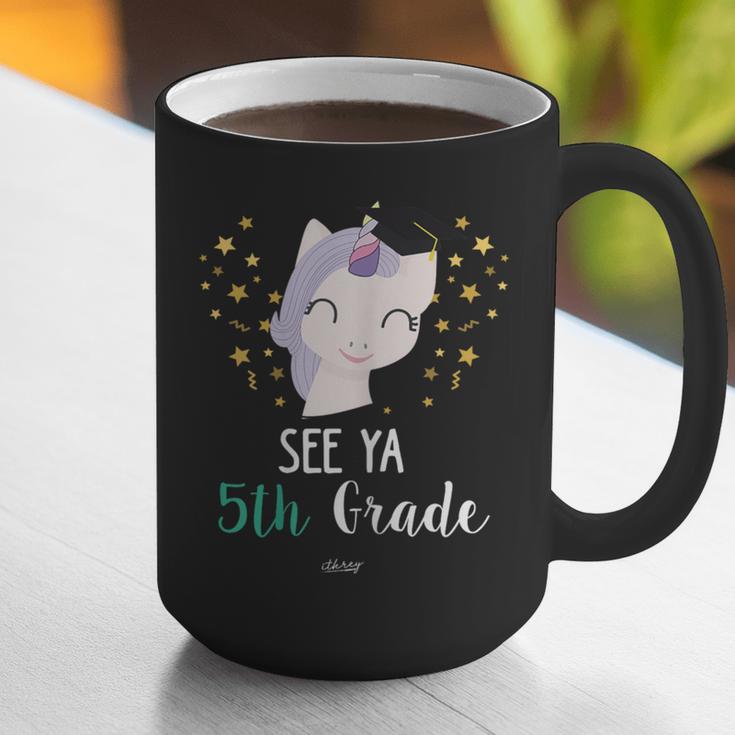 Cute Unicorn See Ya 5th Grade Graduation Shirt Graphic Print Coffee Mug