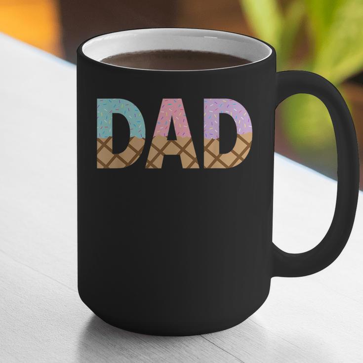 Dad Of 1st First Birthday Girl Ice Cream Graphic Print Coffee Mug
