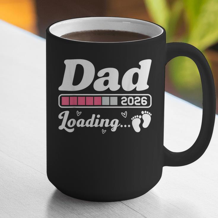 Dad To Be 2026 Loading Pink Pregnancy Reveal New Dad Daddy Graphic Print Coffee Mug